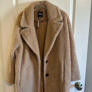 Zara Teddy Jacket Size Medium